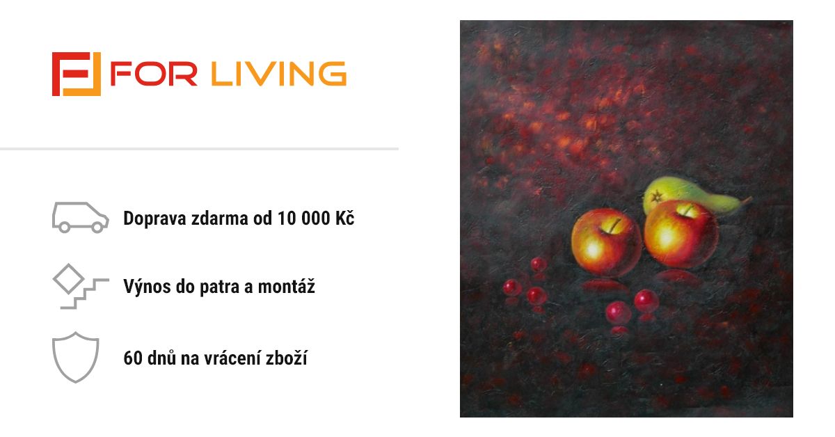 Obraz Dve Jablka Nabytek Forliving Cz