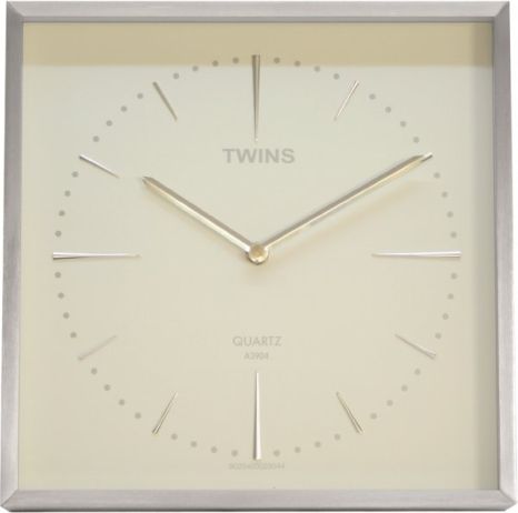 Fotografie Nástěnné hodiny Twins 2904 white 28cm