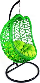 Závěsné relaxační křeslo APPLE varianta sedáků - zelená barva