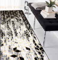 Běhoun Gloss 409A 82 3D cubes black/gold/grey