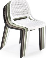 Bílá stohovatelná židle K532