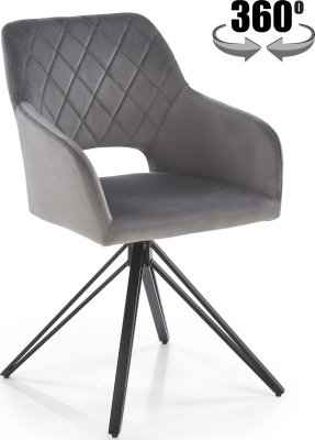 Čalouněná jídelní židle K535 šedá