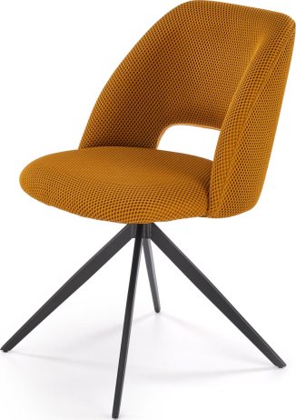 Čalouněná jídelní židle K546 hořčicová
