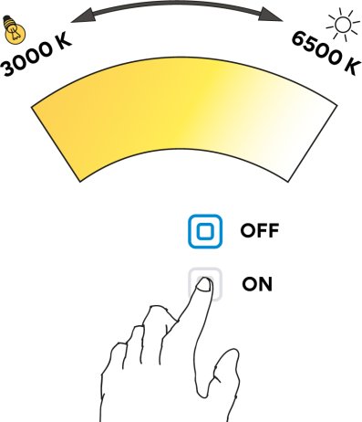 Černé LED zrcadlo ZPC 41004V-90 100x60 cm