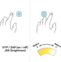 Černé LED zrcadlo ZPC 13006VX-90 120x70 cm