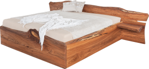Designová masivní postel ELBA s úložným prostorem