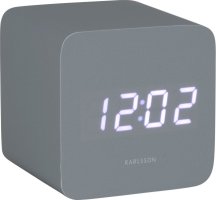 Designové LED hodiny s budíkem 5982GY Karlsson 7cm