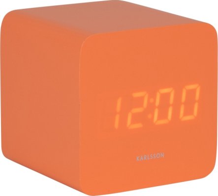 Designové LED hodiny s budíkem 5982OR Karlsson 7cm