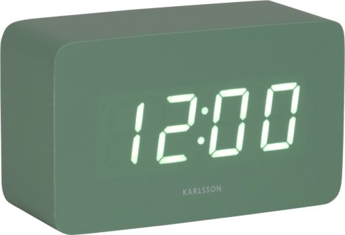Designové LED hodiny s budíkem 5983GR Karlsson 10cm
