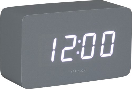 Designové LED hodiny s budíkem 5983GY Karlsson 10cm