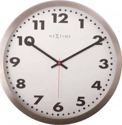 Designové nástěnné hodiny 2521 Nextime Arabic white 34cm