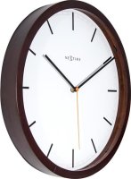 Designové nástěnné hodiny 3156br Nextime Company Wood 35cm