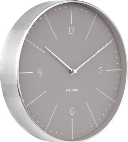 Designové nástěnné hodiny 5682GY Karlsson 28cm