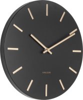 Designové nástěnné hodiny 5821BK black Karlsson 30cm