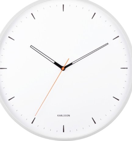 Designové nástěnné hodiny 5940WH Karlsson 40cm