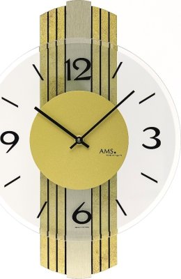 Designové nástěnné hodiny 9673 AMS 38cm