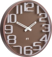 Designové nástěnné hodiny Future Time FT8010BR Numbers 30cm