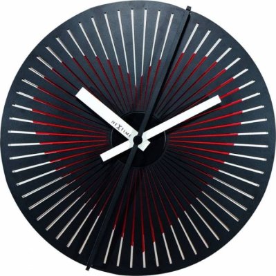 Pohyblivé designové nástěnné hodiny Nextime 3124 Kinegram Heart 30cm