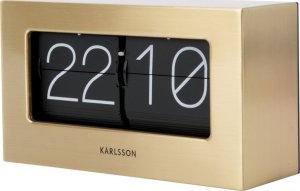 Designové stolní překlápěcí hodiny 5620GD Karlsson 21cm