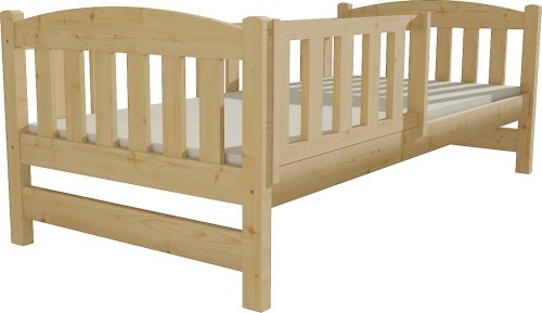 Dětská postel DP 002 bezbarvý lak, 90x200 cm