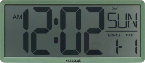 Digitální LCD hodiny 6020GR Karlsson 35cm