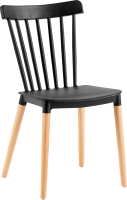 Jídelní židle Sima černá/buk