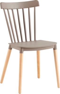 Jídelní židle Sima šedá/buk