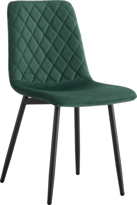 Jídelní židle Mia smaragdová Velvet látka