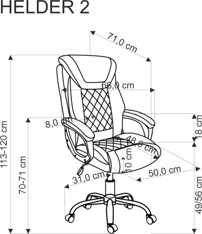 Kancelářské křeslo HELDER 2