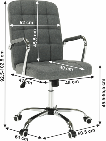 Kancelářské křeslo MORGEN šedá