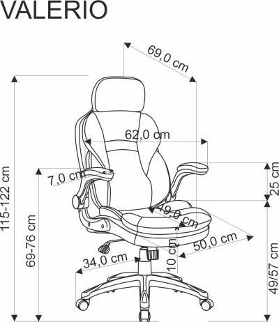 Kancelářské křeslo VALERIO