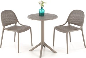 Khaki stohovatelná židle K532