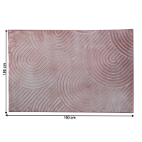 Růžový koberec Figlook 100x150 cm
