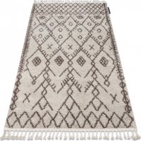 Kusový koberec Berber Tanger B5940 cream and brown