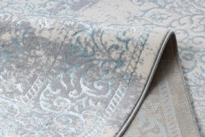 Kusový koberec Core W7161 Vintage rosette blue/cream and grey