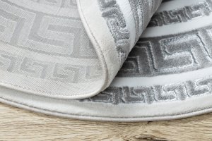 Kusový koberec Gloss 2813 27 greek grey kruh