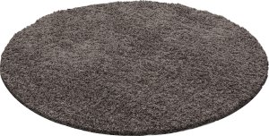 Kusový koberec Life Shaggy 1500 taupe kruh