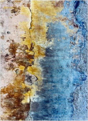 Kusový koberec Miro 51709.803 blue / gold