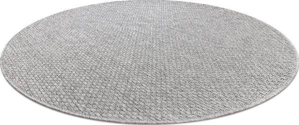 Kusový koberec Timo 6272 Light grey kruh – na ven i na doma