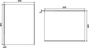 LED zrcadlo ZP9002 60x80 cm