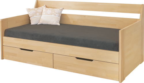 Masivní rozkládací postel Otela, s roštem a matrací