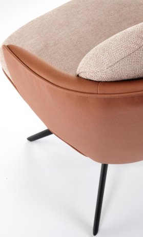 Otočná židle K554 hnědá/béžová