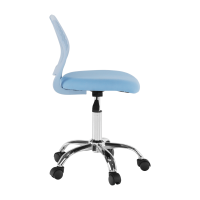Dětská židle Valisa modrá/chrom