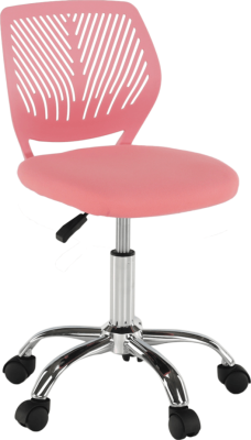 Dětská židle Valisa růžová/chrom