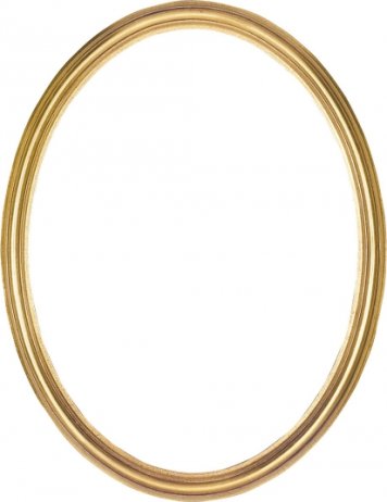 Oválný rám - Classic gold