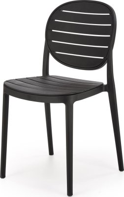 Plastová stohovatelná židle K529 černá
