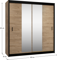 Skříň s posuvnými dveřmi Fine 203