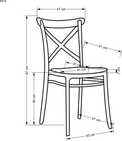 Stohovatelná židle K512