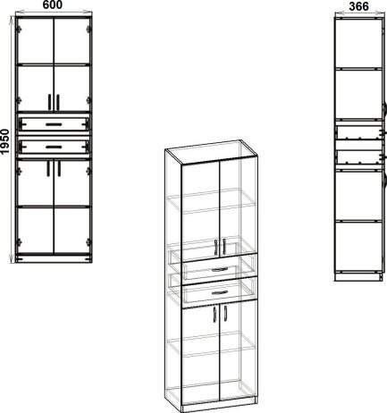 Kancelářská skříň RKS-11 olše