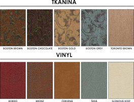 Taburet T-7 ABS wenge, Vinyl bronz